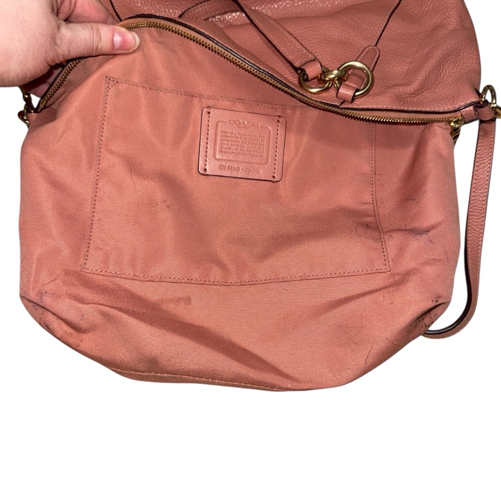 Coach Blush Leather Shoulder Bag - Picture 10 of 14